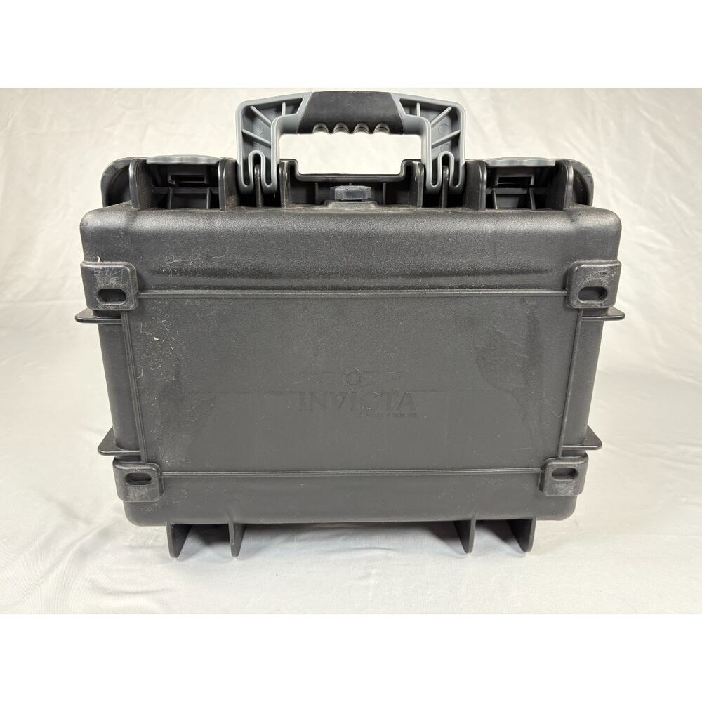 Invicta Gray Watch Storage Box Case Plastic Foam Organizer 8-Slot Hard Shell - Picture 2 of 16